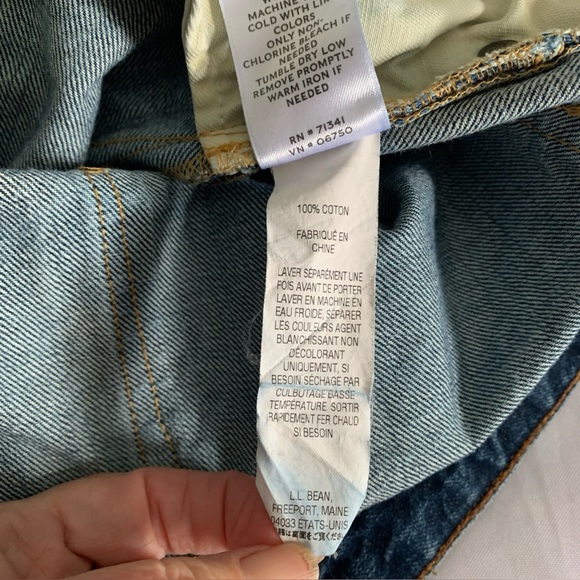 L.L. Bean Men's 34W 32 Classic Denim Jeans Medium Wash Slim Straight Fit - Picture 5 of 13